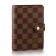 Louis Vuitton R20700 Small Ring Agenda Cover Damier Ebene Canvas